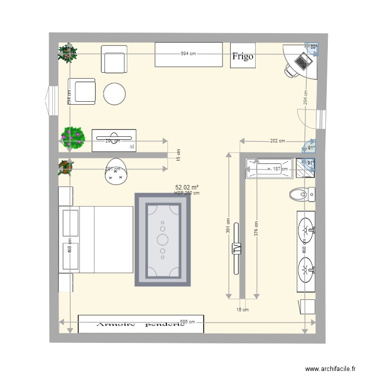 Plan Alison. Plan de 0 pièce et 0 m2