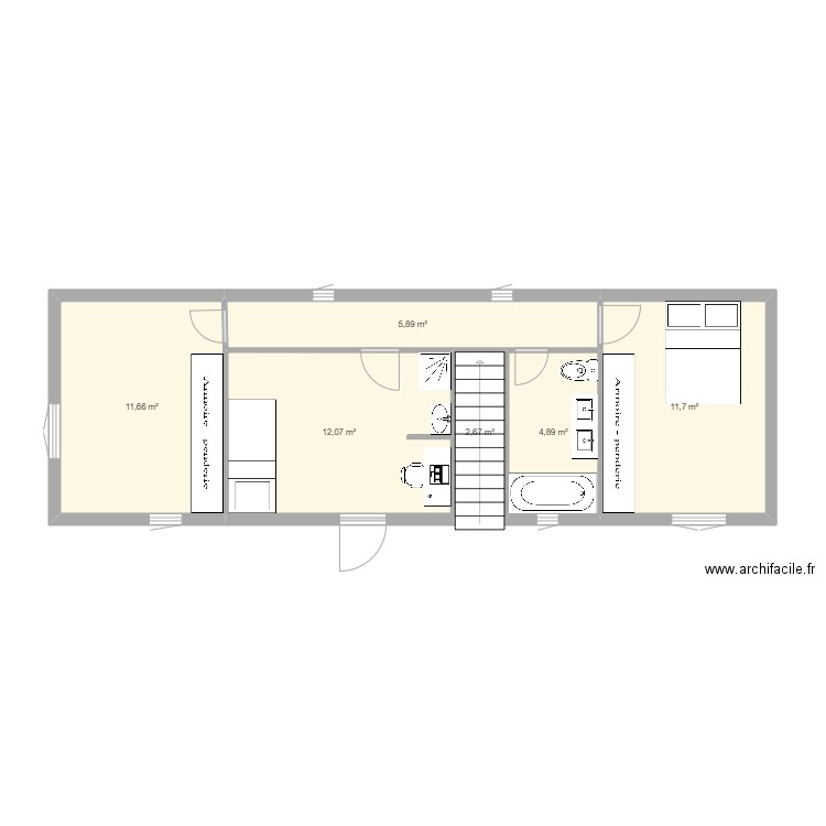 ETAGE NATACHA 1. Plan de 0 pièce et 0 m2