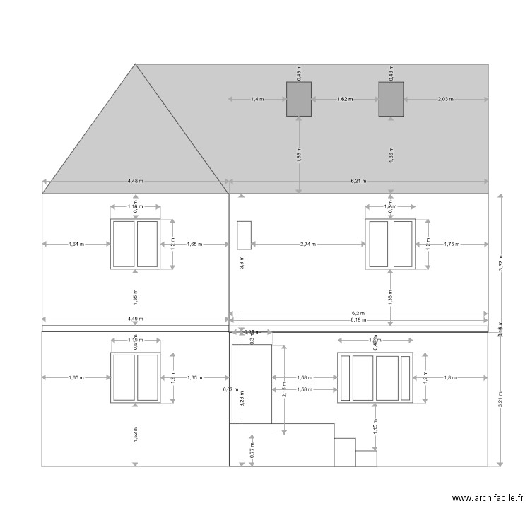 Façade_est_après. Plan de 0 pièce et 0 m2