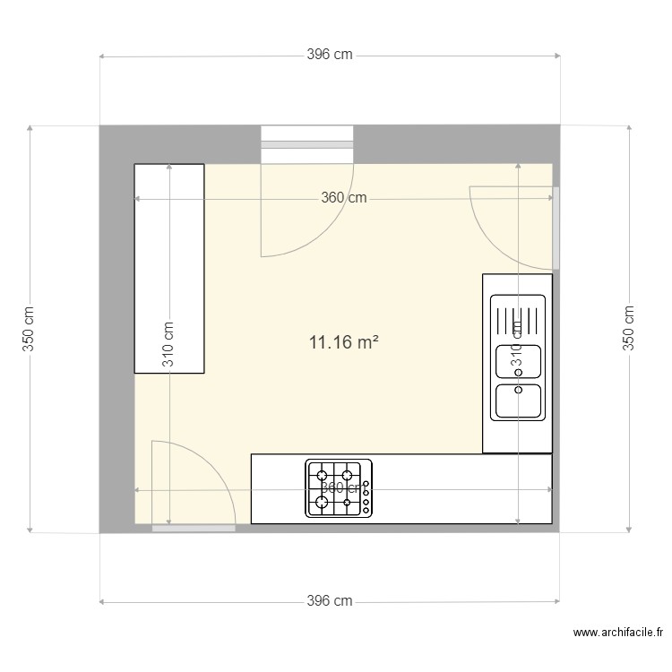 cuisine. Plan de 0 pièce et 0 m2