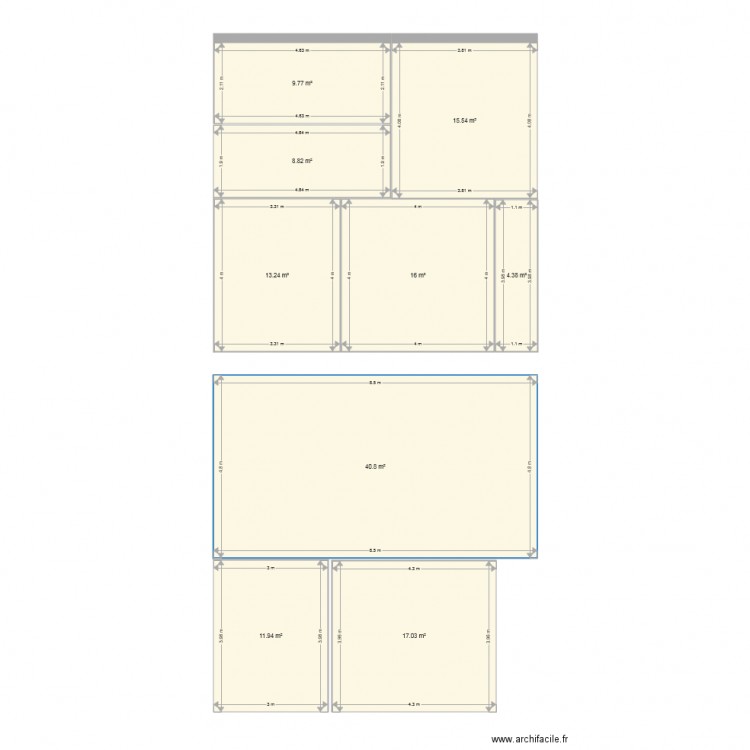 Plan RDC . Plan de 0 pièce et 0 m2