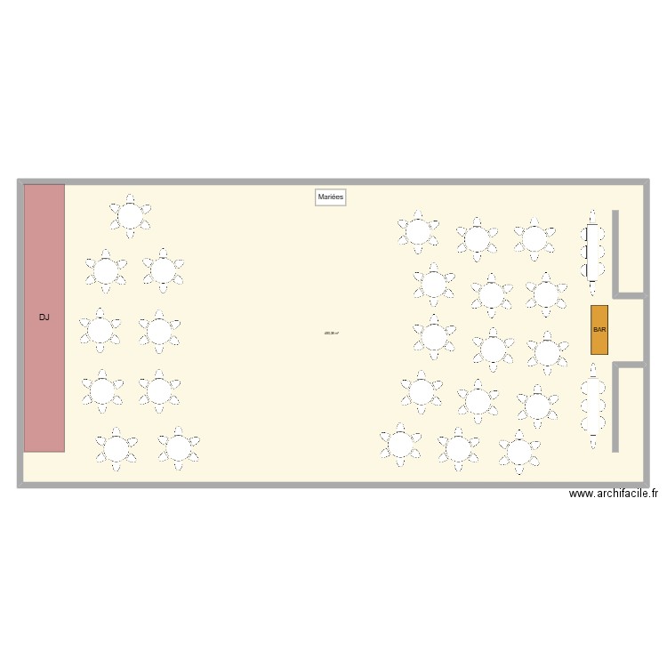 Salle . Plan de 1 pièce et 450 m2