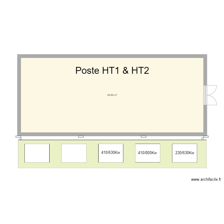 Local HT1 & HT2. Plan de 0 pièce et 0 m2