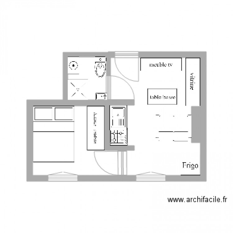 Réaménagement. Plan de 0 pièce et 0 m2