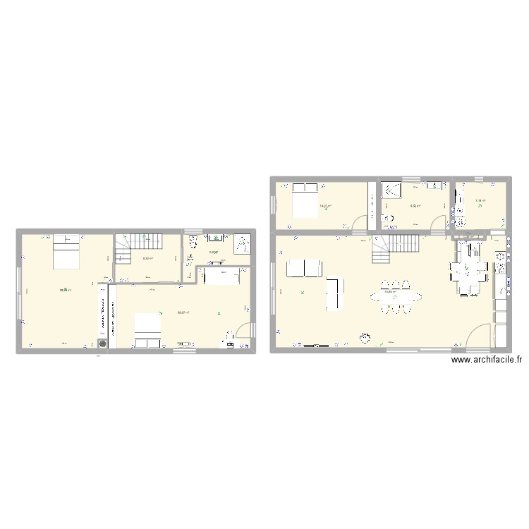 La Roussière. Plan de 12 pièces et 257 m2