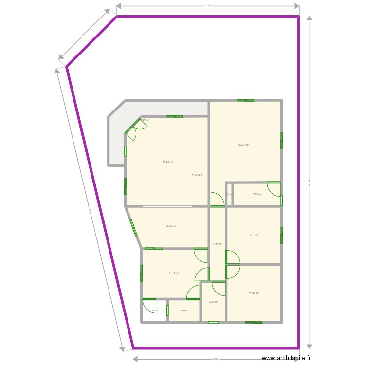 Ma_maison_Yde. Plan de 14 pièces et 356 m2