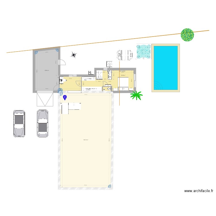 Extention suite parental . Plan de 0 pièce et 0 m2