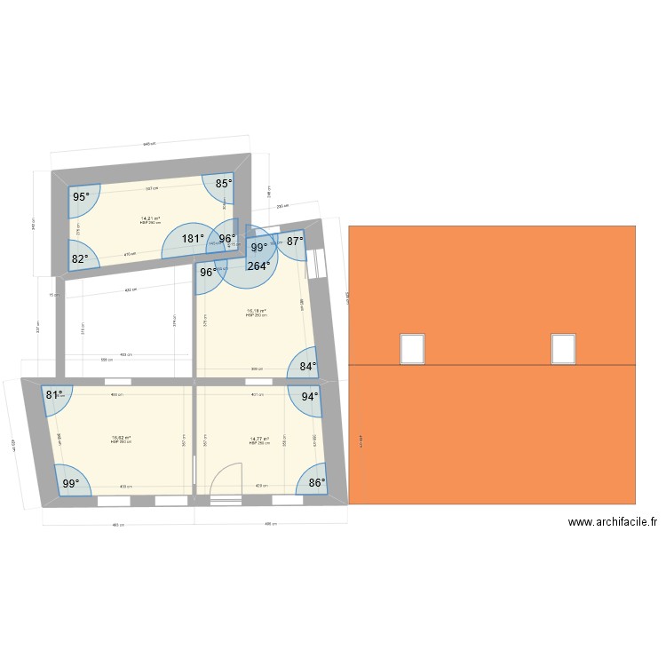 auzat 2 toiture. Plan de 0 pièce et 0 m2