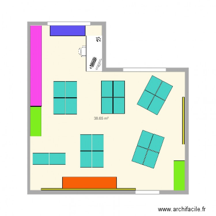 salle de classe2. Plan de 0 pièce et 0 m2