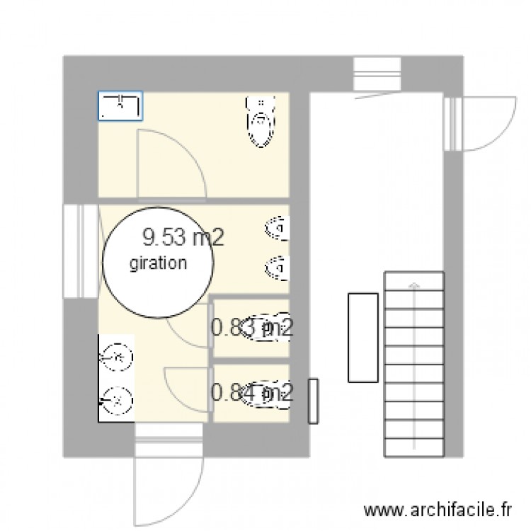 sanitaire du SEJ 4. Plan de 0 pièce et 0 m2