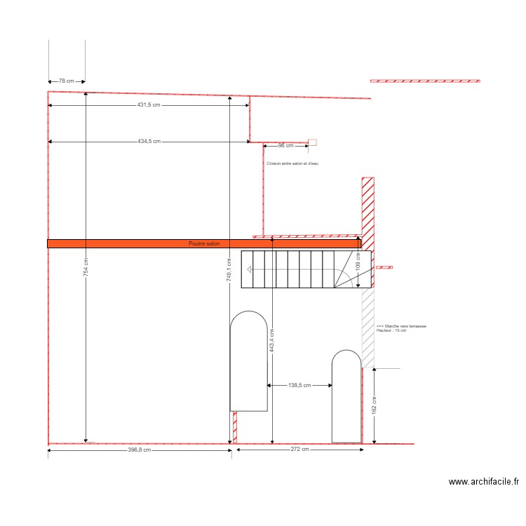 RDC 1. Plan de 0 pièce et 0 m2