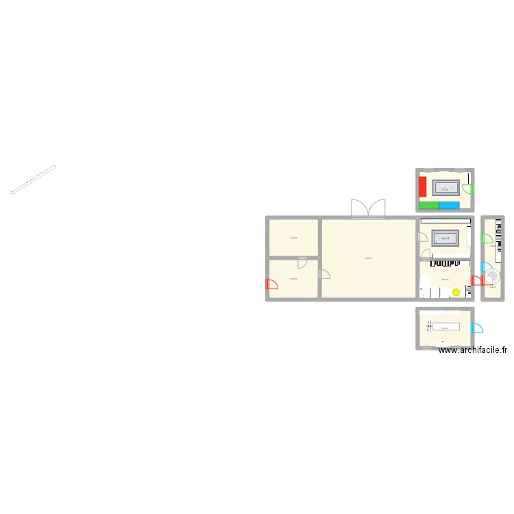 manoir. Plan de 0 pièce et 0 m2