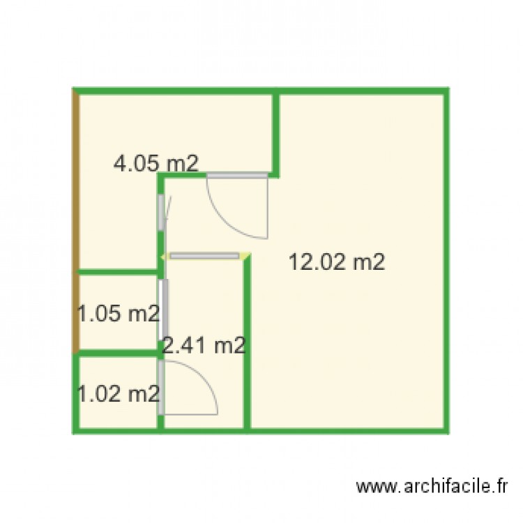 Bas placo seul surfaces. Plan de 0 pièce et 0 m2