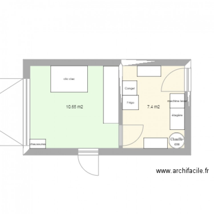 garage. Plan de 0 pièce et 0 m2