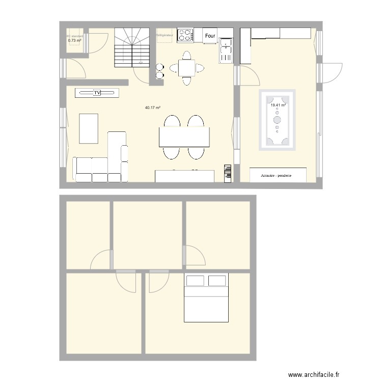 Maison. Plan de 0 pièce et 0 m2