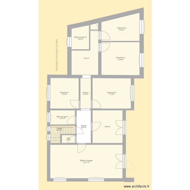 maison labegude ancien a modifier. Plan de 0 pièce et 0 m2