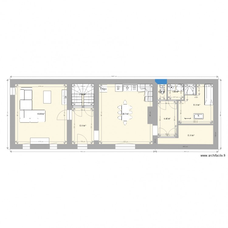 Maison Saulzoir rdc v2. Plan de 0 pièce et 0 m2