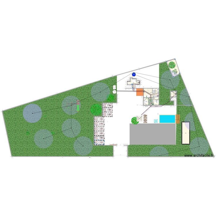 plan des pouilles avec transformations final avec new salle de douches. Plan de 0 pièce et 0 m2