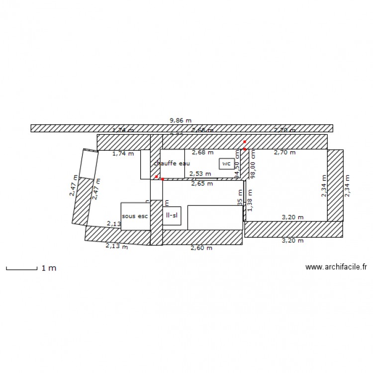 rdc maison. Plan de 0 pièce et 0 m2