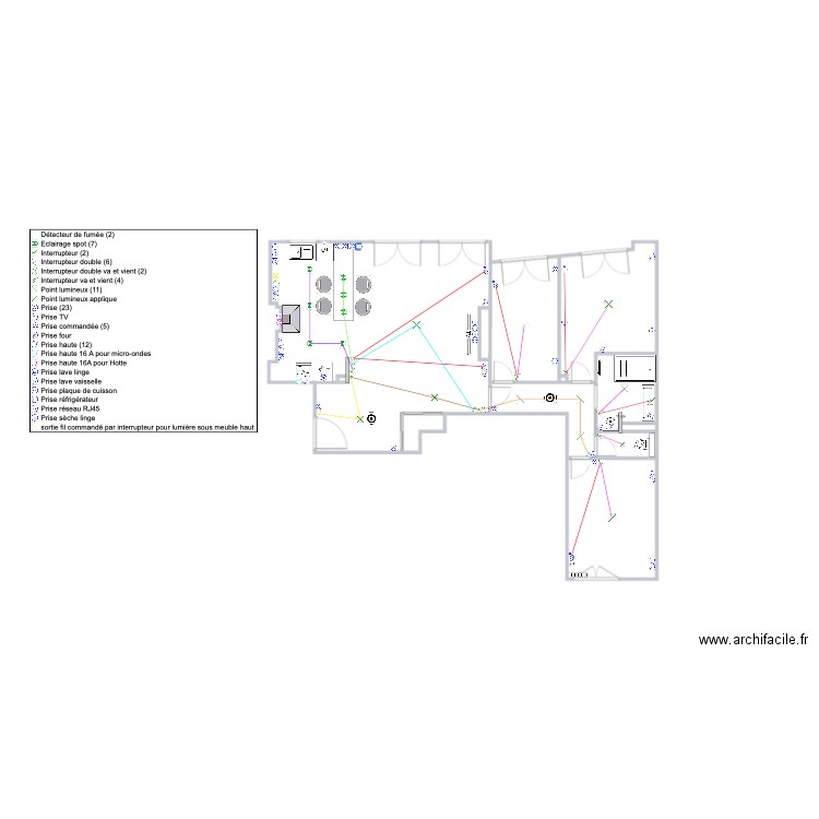 Plan électrique . Plan de 0 pièce et 0 m2