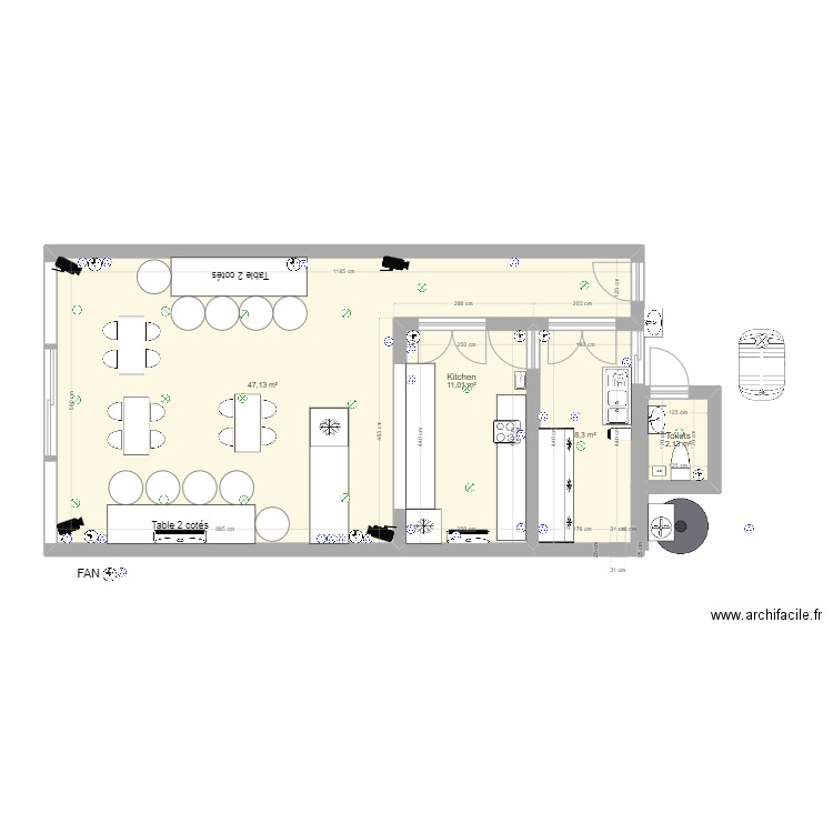 Restaurant pour notre avenir 7. Plan de 0 pièce et 0 m2