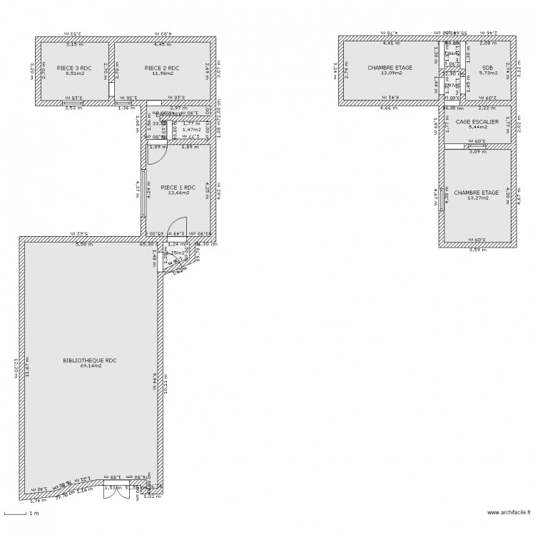 BIBLIOTHEQUE PAU. Plan de 0 pièce et 0 m2