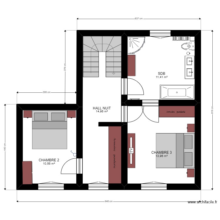 Plan MAISON FALIZE. Plan de 0 pièce et 0 m2