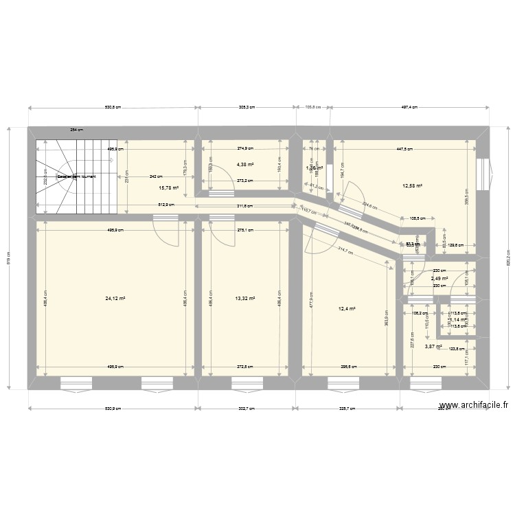 QB 1er Etage. Plan de 0 pièce et 0 m2