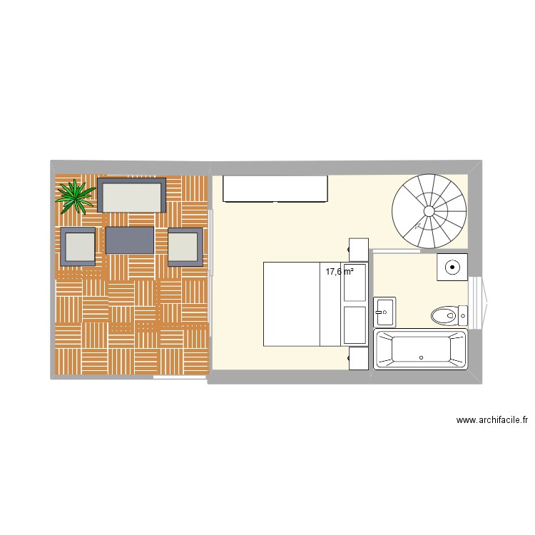 CHAMBRE SDB. Plan de 0 pièce et 0 m2