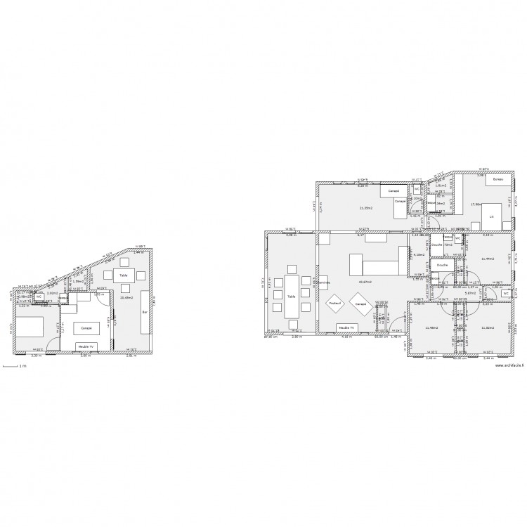 Maison F5 type. Plan de 0 pièce et 0 m2