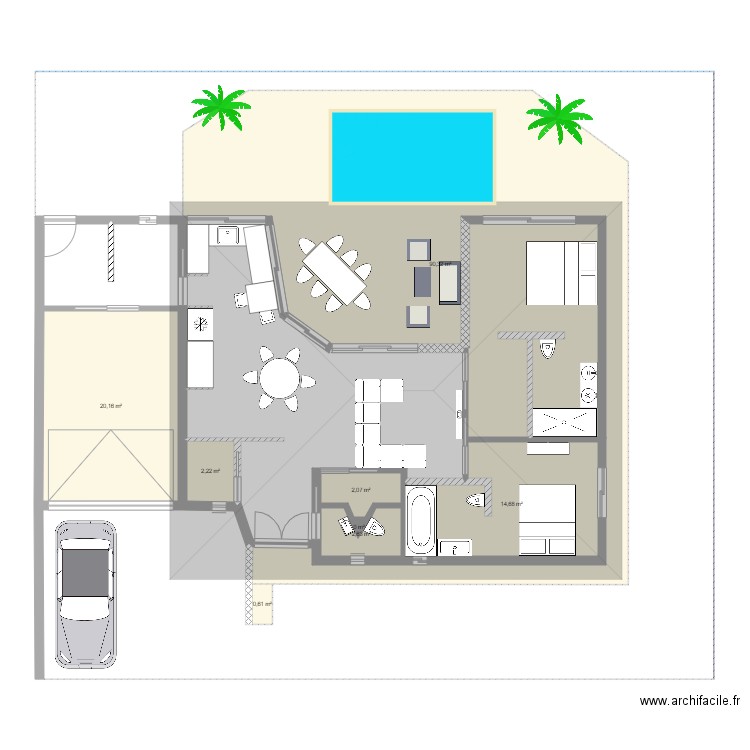 VILLA IDEALE 3. Plan de 0 pièce et 0 m2