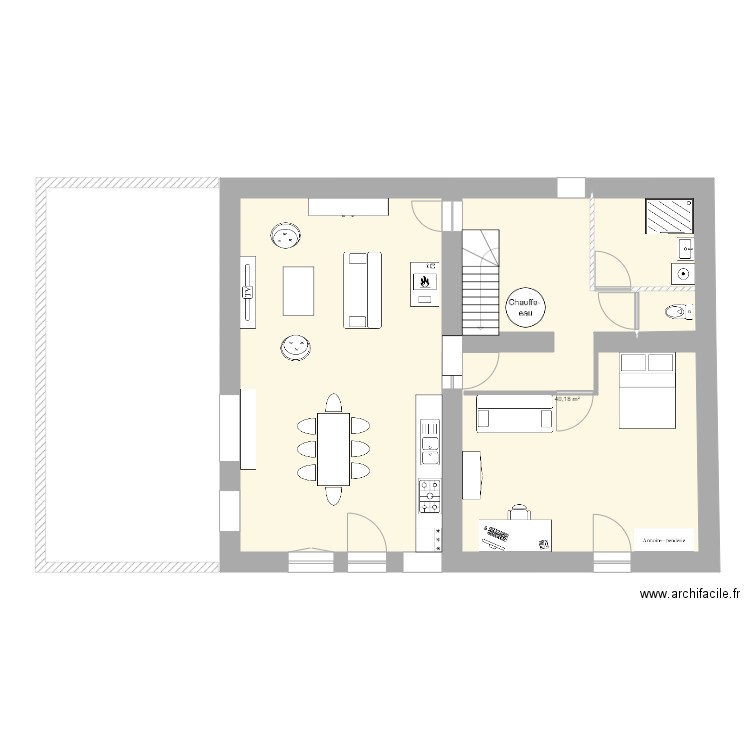 rdc actuel 10. Plan de 0 pièce et 0 m2