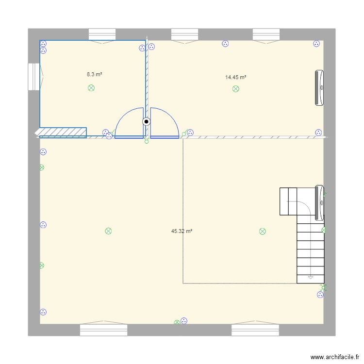 etage maison. Plan de 0 pièce et 0 m2