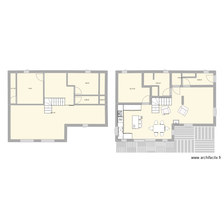 Mil MAISON 1- ETAGE 3. Plan de 11 pièces et 131 m2