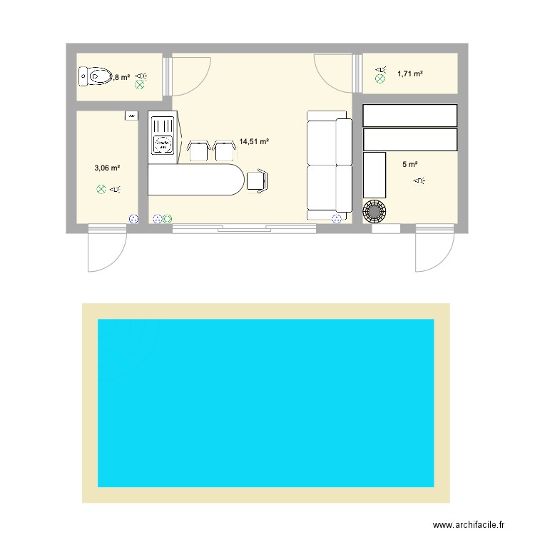 GBo. Plan de 0 pièce et 0 m2