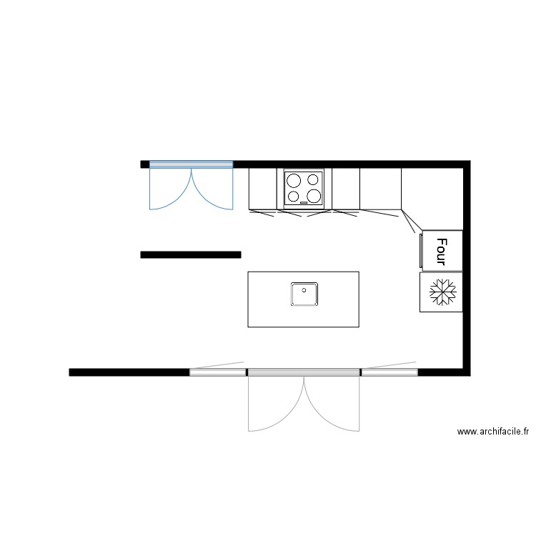 CUISINE. Plan de 0 pièce et 0 m2