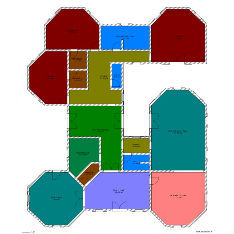 Villa Bellissima Eterna. Plan de 0 pièce et 0 m2