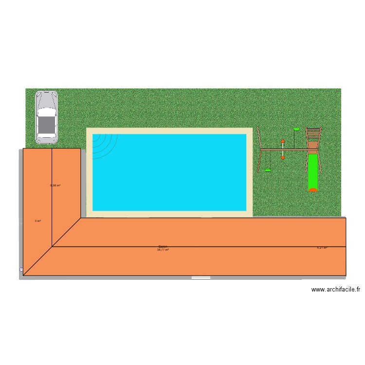 Maison de luxe. Plan de 4 pièces et 53 m2