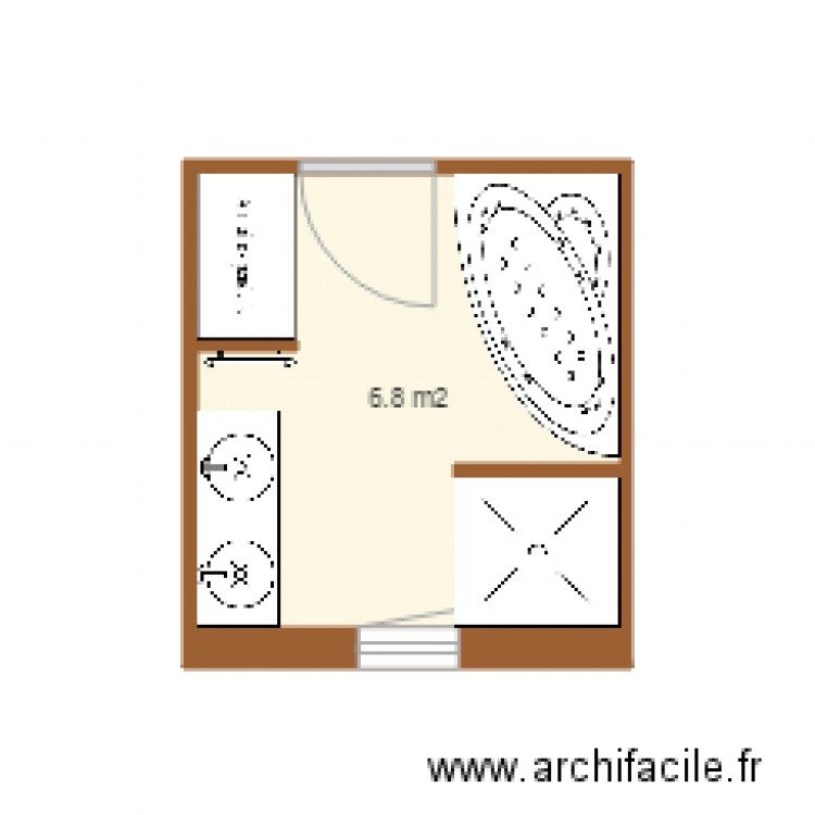 Salle de bain. Plan de 0 pièce et 0 m2