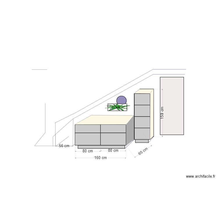 Placard entrée 2. Plan de 0 pièce et 0 m2