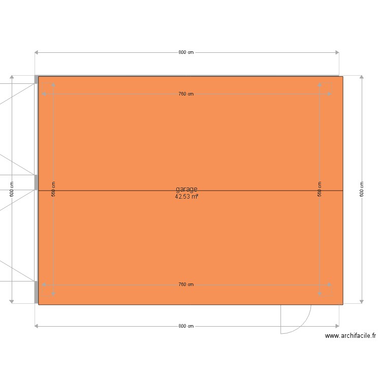 garage. Plan de 0 pièce et 0 m2