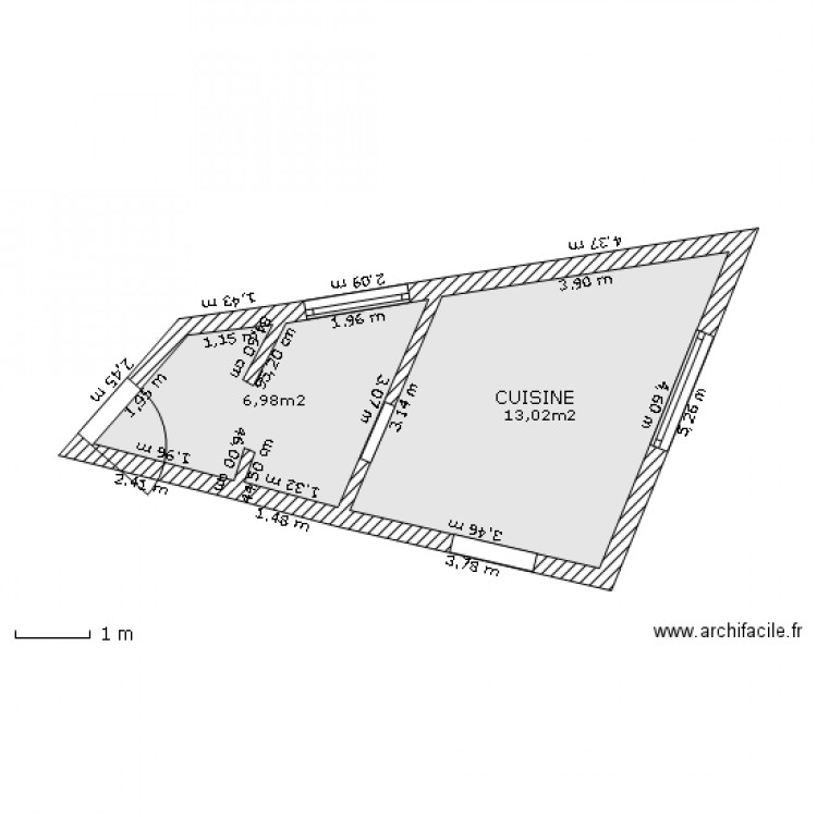 agrandissement. Plan de 0 pièce et 0 m2