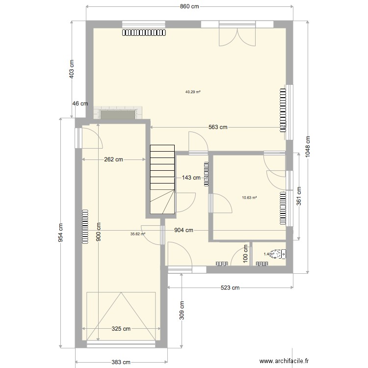 maison ange plans v0  sans meuble. Plan de 0 pièce et 0 m2