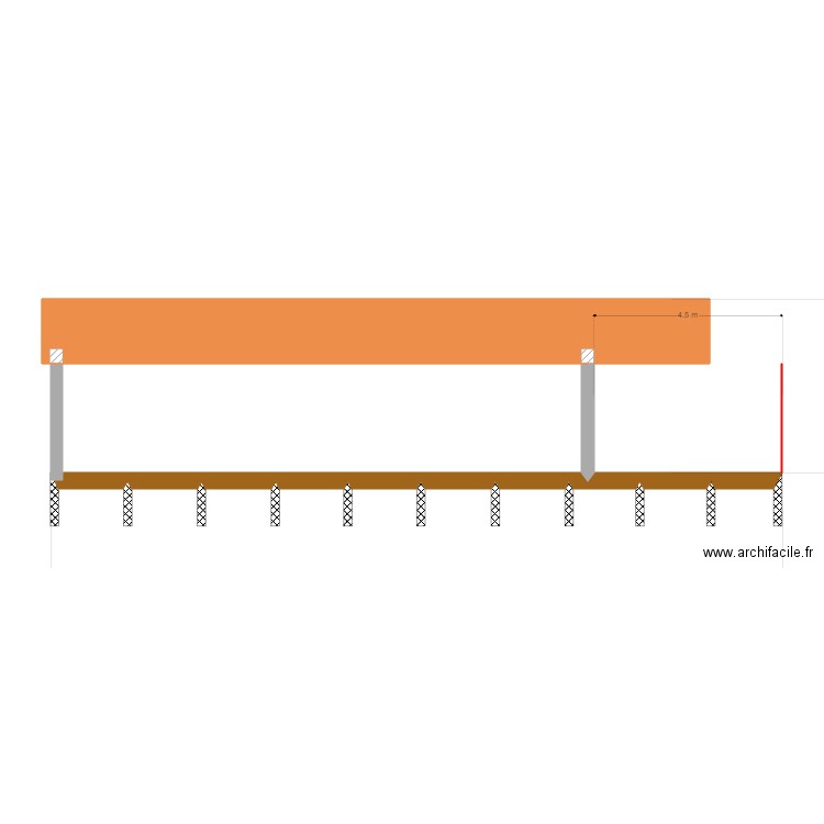 plan coupe facade. Plan de 0 pièce et 0 m2