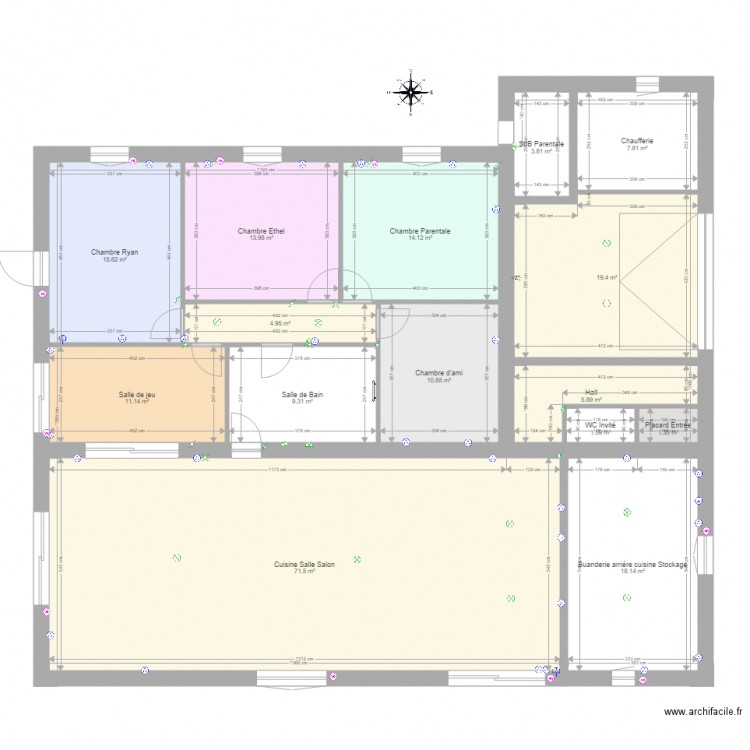 Plan Teillay chauffage. Plan de 0 pièce et 0 m2