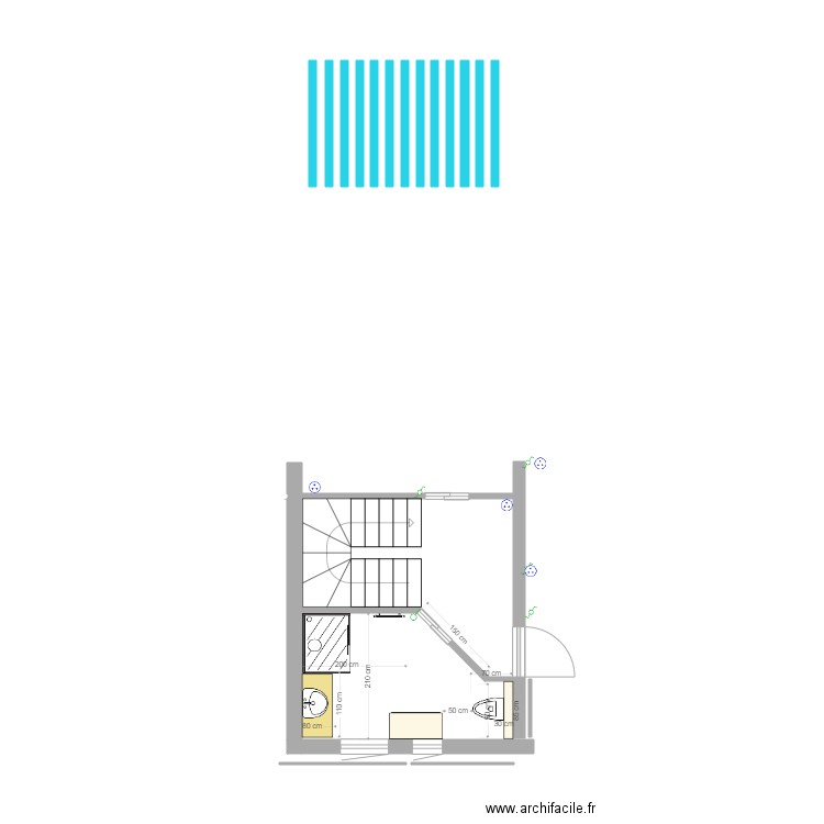 SDB ETAGE 1 3. Plan de 0 pièce et 0 m2