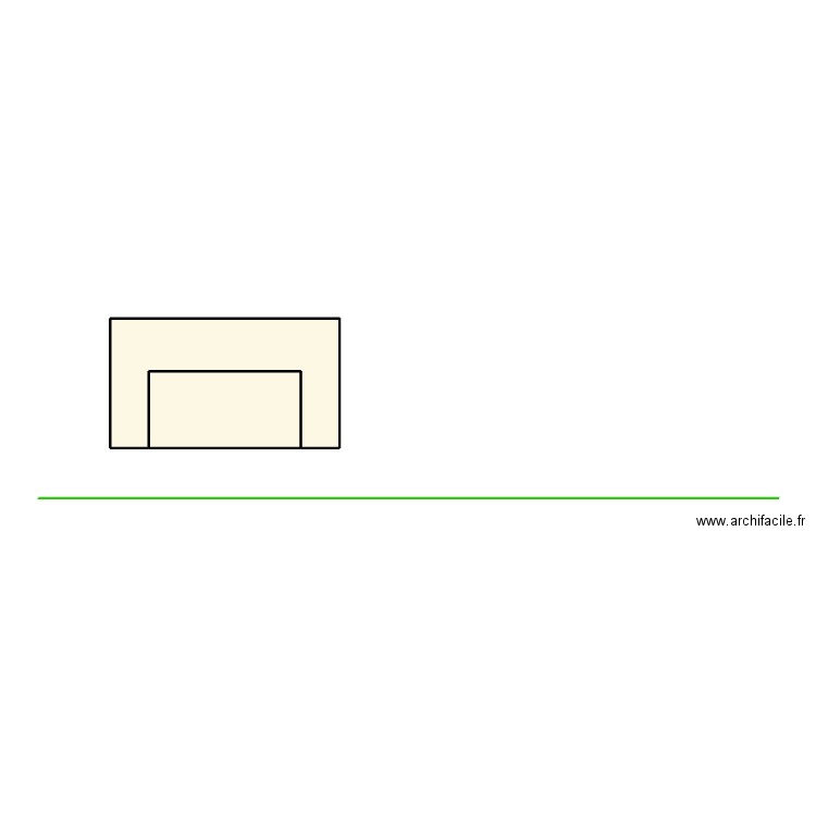 plan altimétrique. Plan de 2 pièces et 20 m2