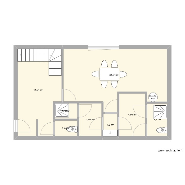 DEPOT. Plan de 18 pièces et 106 m2