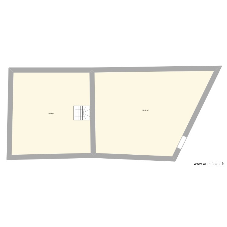 MAUGUIO. Plan de 2 pièces et 182 m2