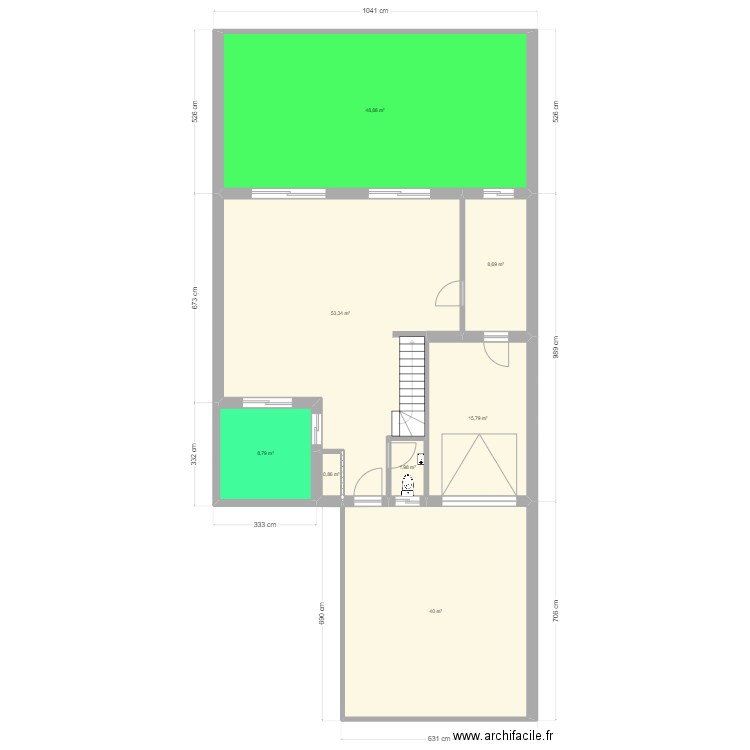 terrain stro ESSAI. Plan de 8 pièces et 178 m2